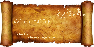 Ábri Márk névjegykártya